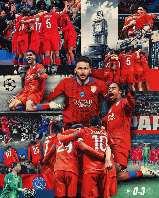 切尔西0-3惨败巴黎圣日耳曼 欧冠征程遭遇重创